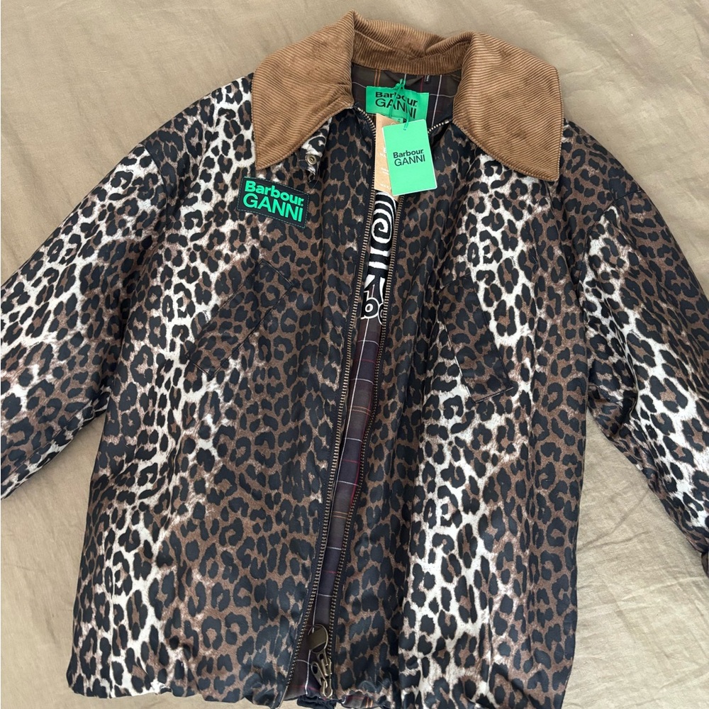 Ganni Barbour Cheetah Jacket
